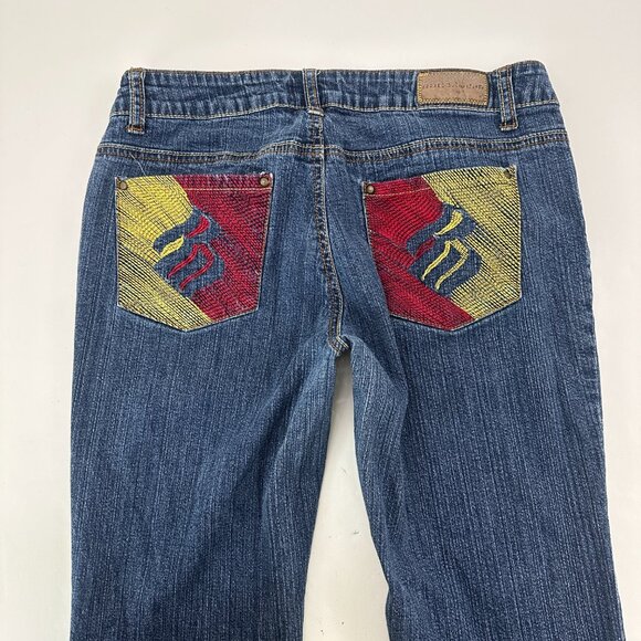 Rocawear Bootcut Women's size 11 Dark Wash Blue Denim Jeans - Picture 4 of 4